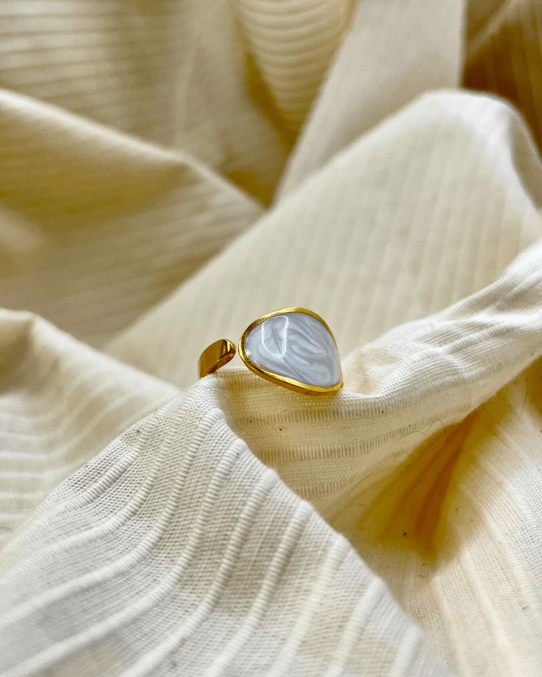 Bague - Acier Inoxydable - Goute - Minima Bijoux -