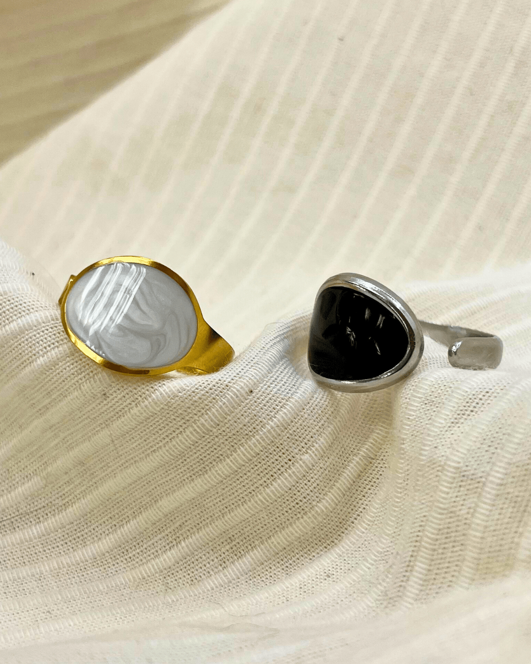 Bague - Acier Inoxydable - Goute - Minima Bijoux -