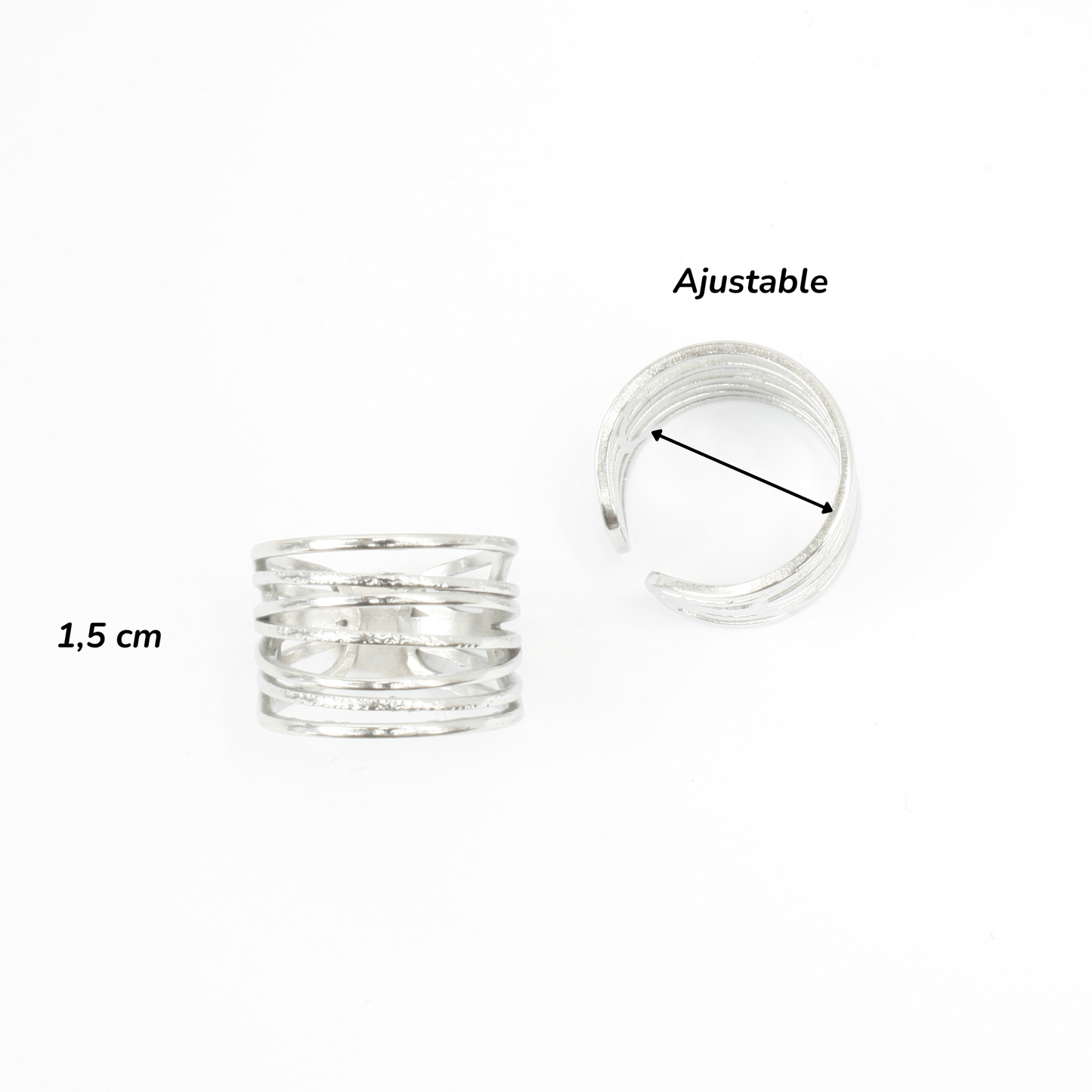 Bague - Acier Inoxydable - Horizon - Minima Bijoux -