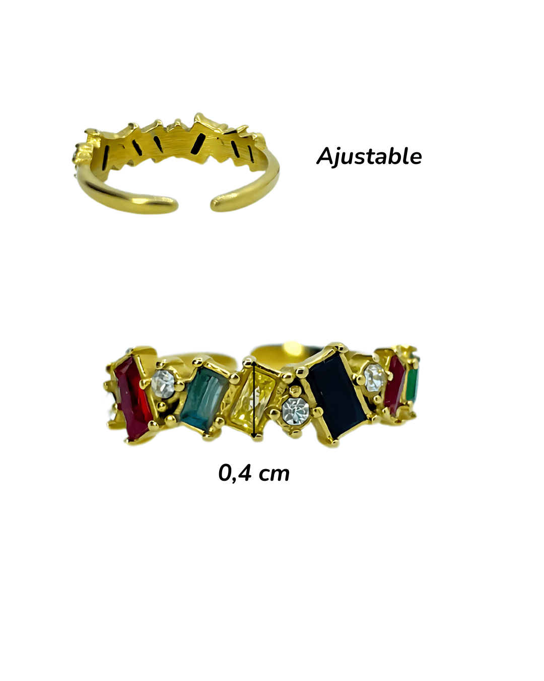 Bague - Acier Inoxydable - Quadra - Minima Bijoux -