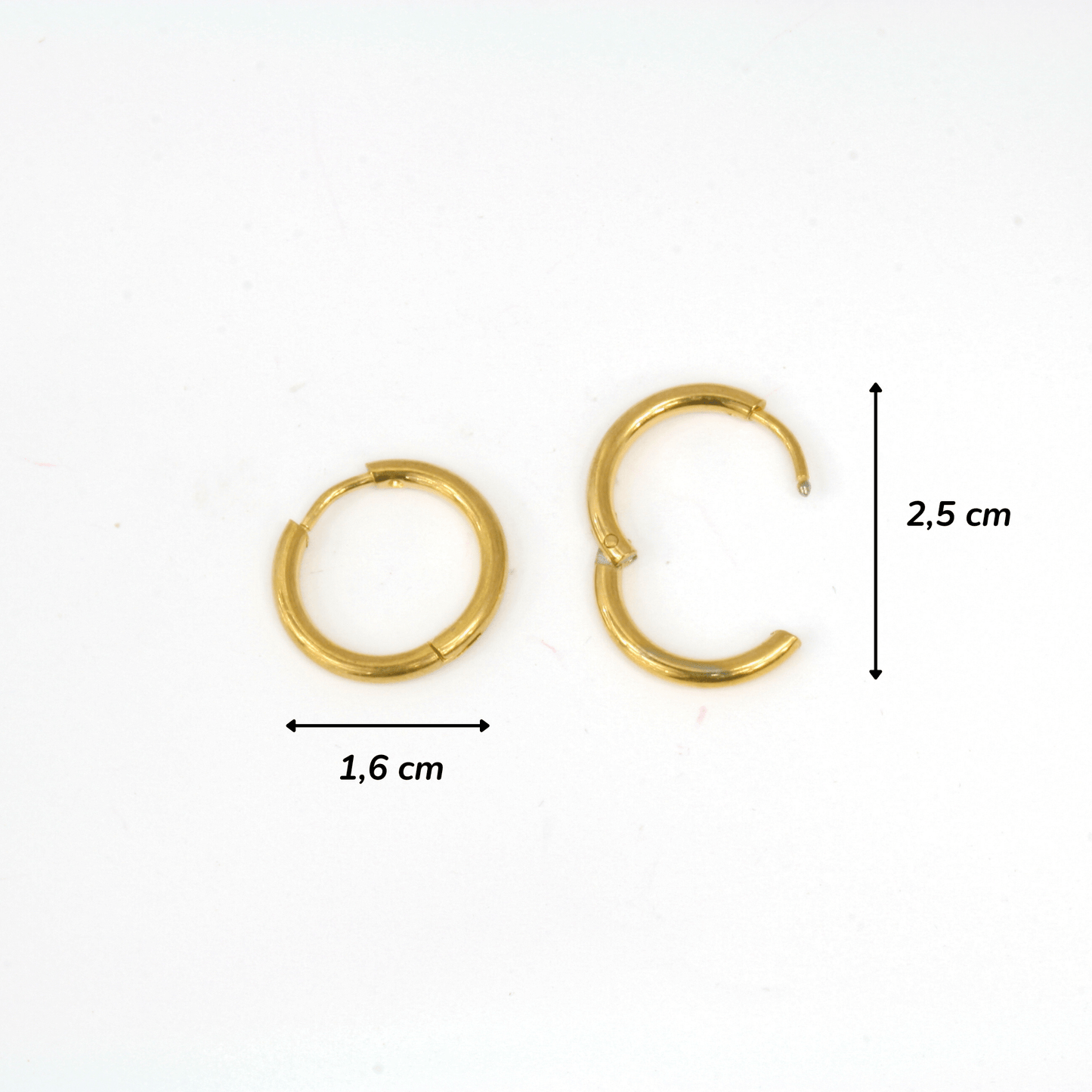 Boucles d'Oreilles - Acier Inoxydable - Anneaux - Minima Bijoux -
