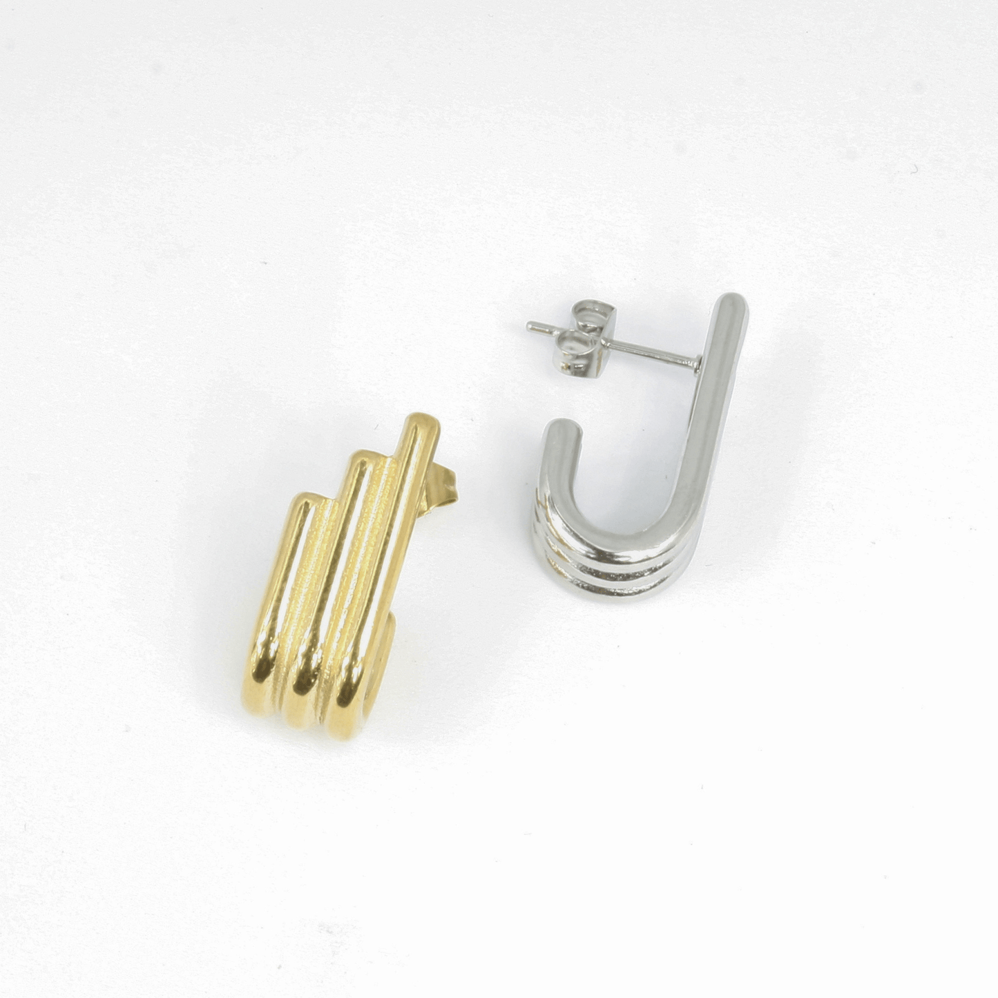 Boucles d'Oreilles - Acier Inoxydable - Arpe - Minima Bijoux -