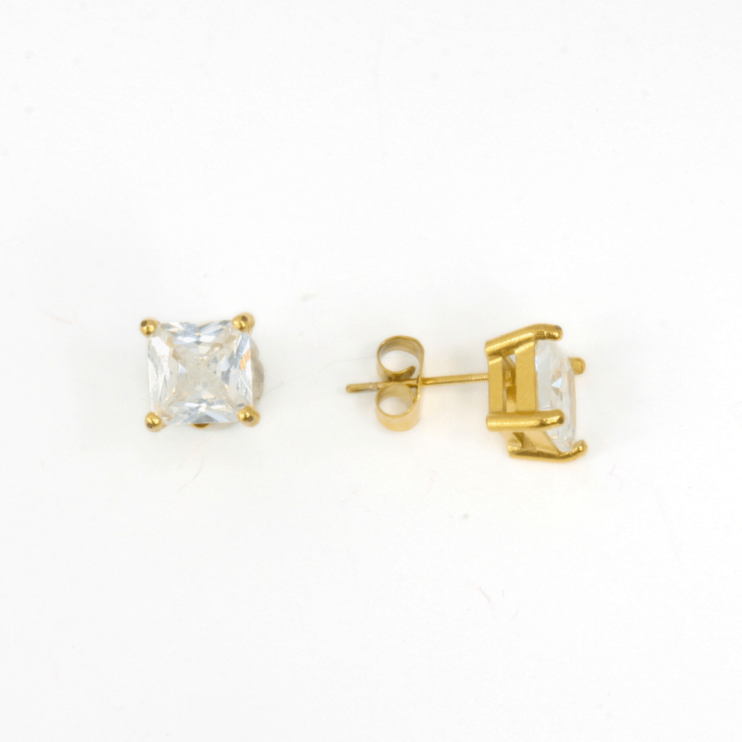 Boucles d'Oreilles - Acier Inoxydable - Carré - Minima Bijoux -
