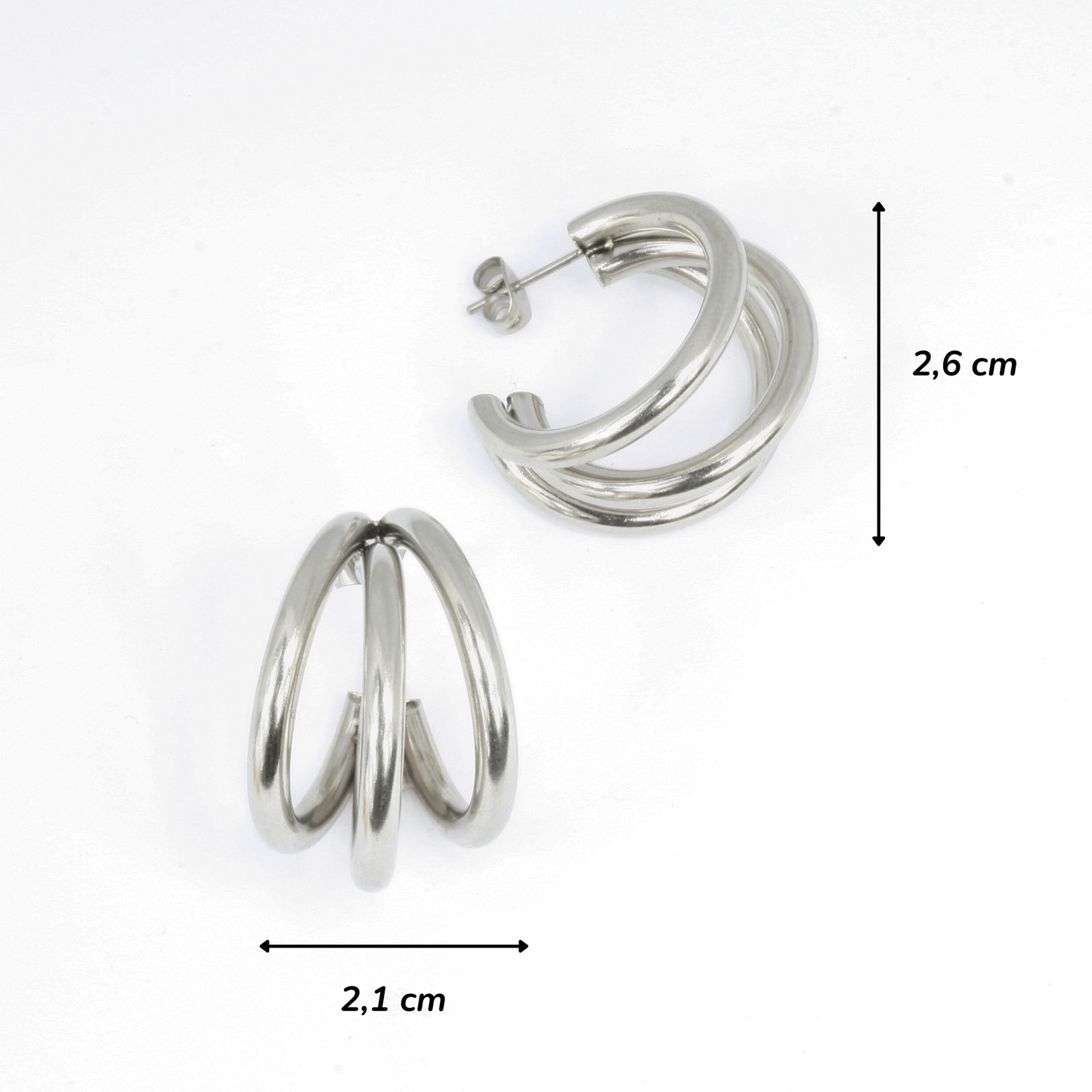 Boucles d'Oreilles - Acier Inoxydable - Créole XXL - Minima Bijoux -