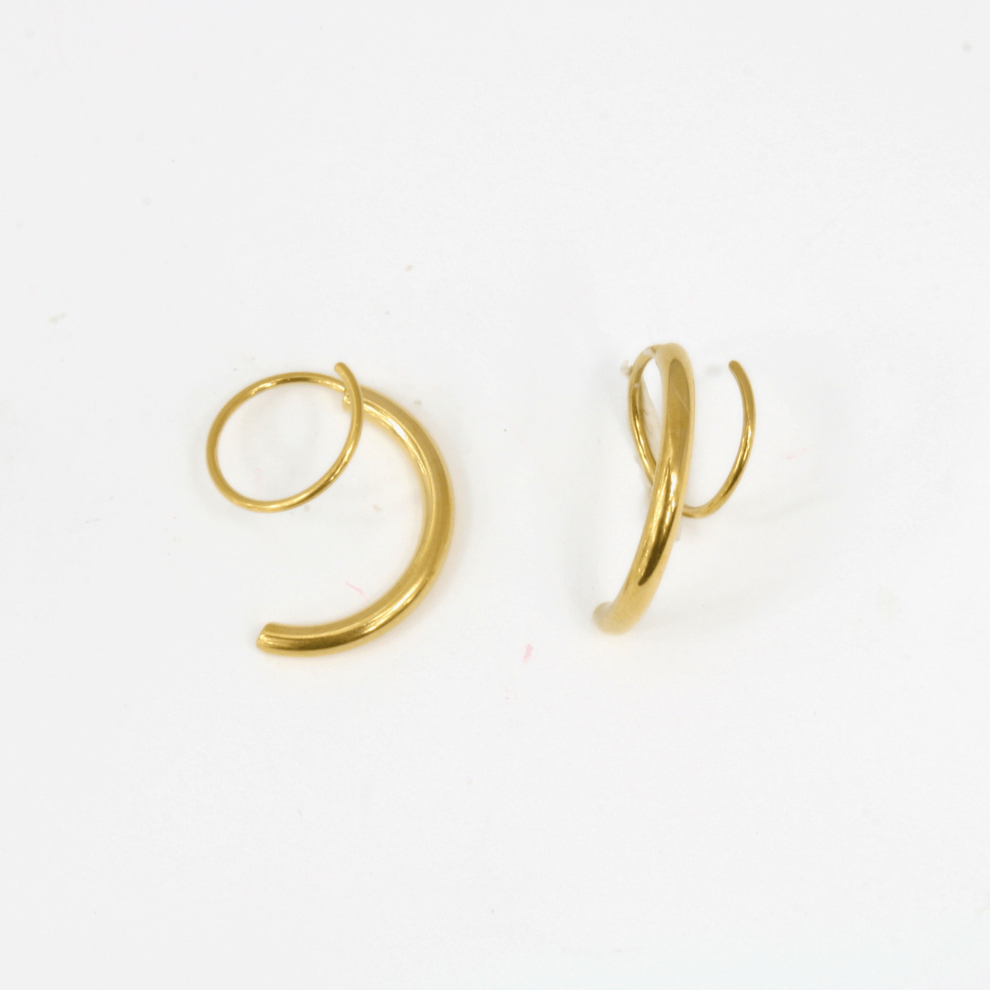 Boucles d'Oreilles - Acier Inoxydable - Duo - Minima Bijoux -