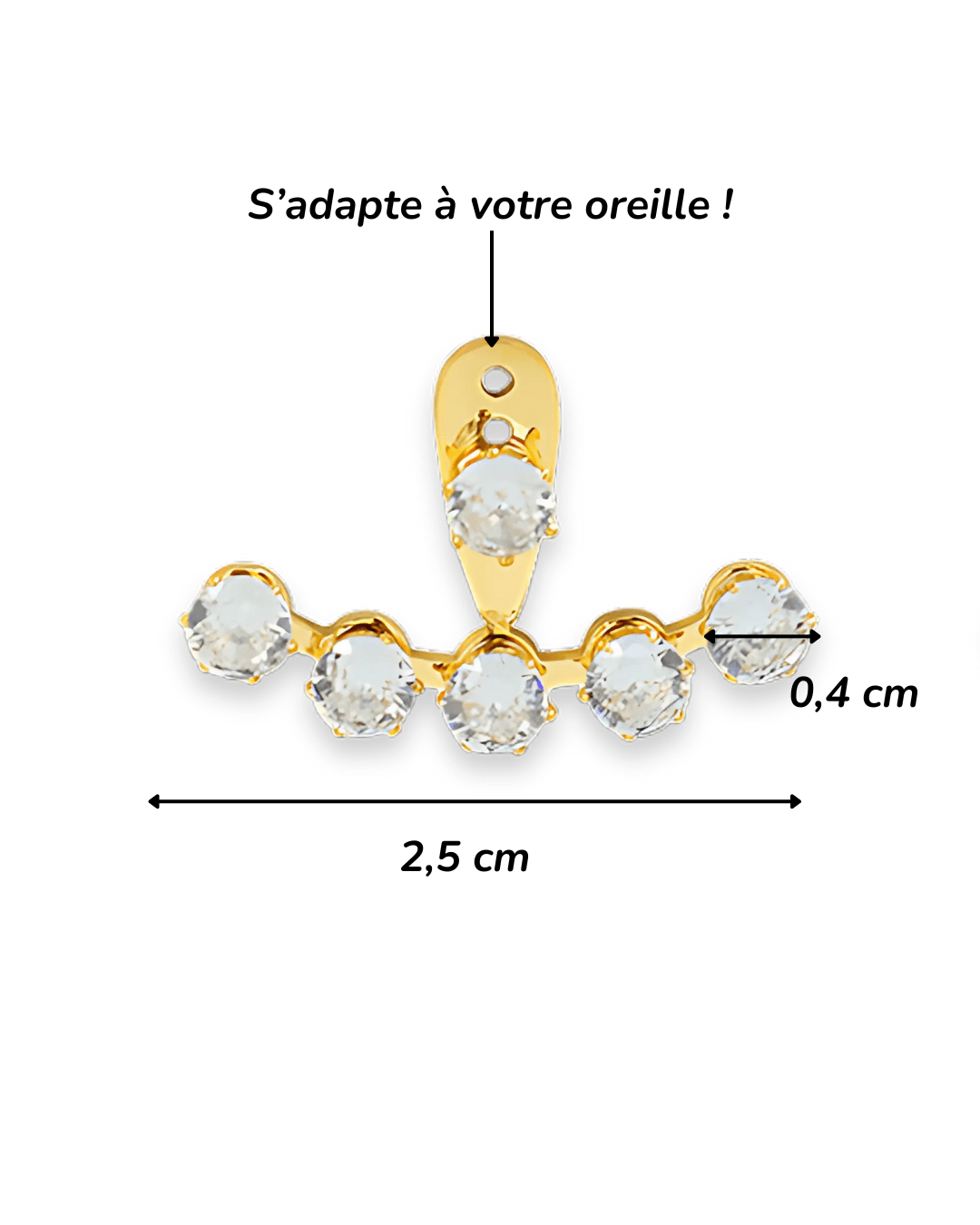 Boucles d'Oreilles - Acier Inoxydable - Enveloppante - Minima Bijoux -
