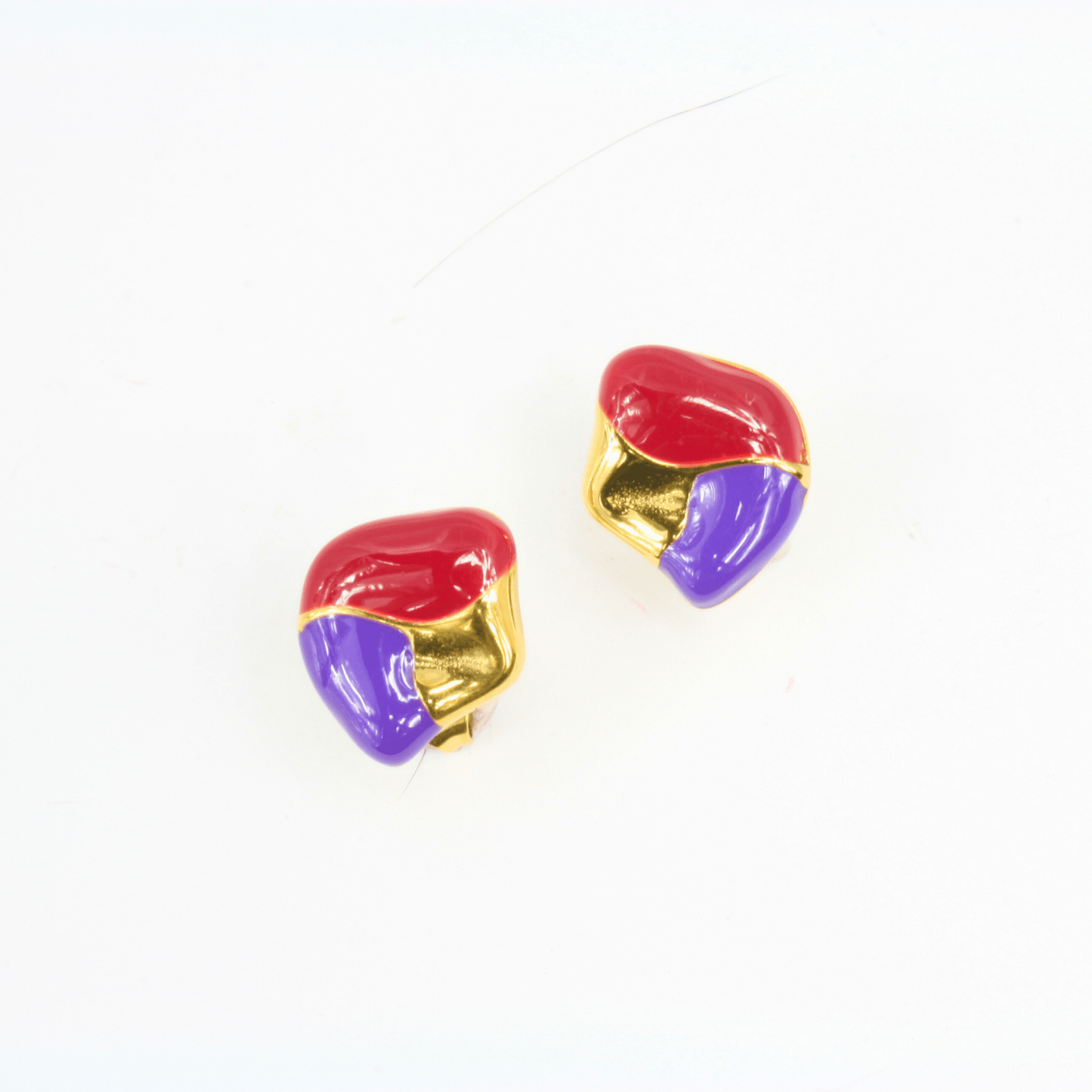 Boucles d'Oreilles - Acier Inoxydable - Maryse Émail - Minima Bijoux -