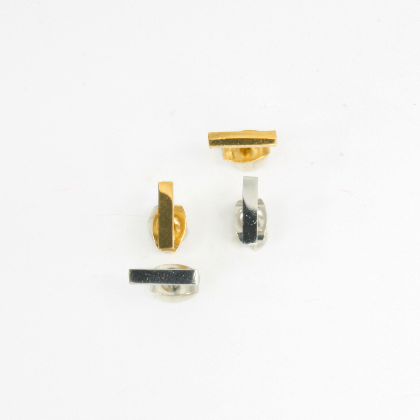 Boucles d'Oreilles - Acier Inoxydable - Mini Rectangle - Minima Bijoux -