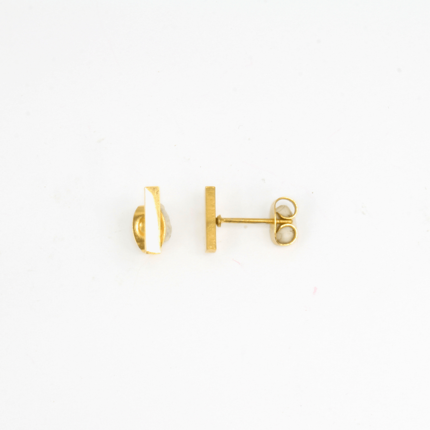 Boucles d'Oreilles - Acier Inoxydable - Mini Rectangle - Minima Bijoux -