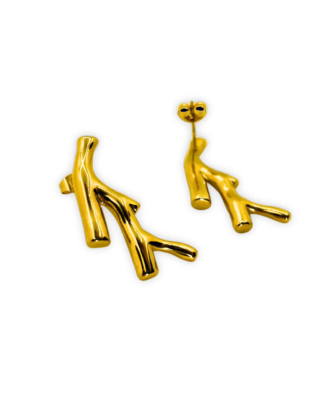 Boucles d'Oreilles - Acier Inoxydable - Rêve Corallien - Minima Bijoux -