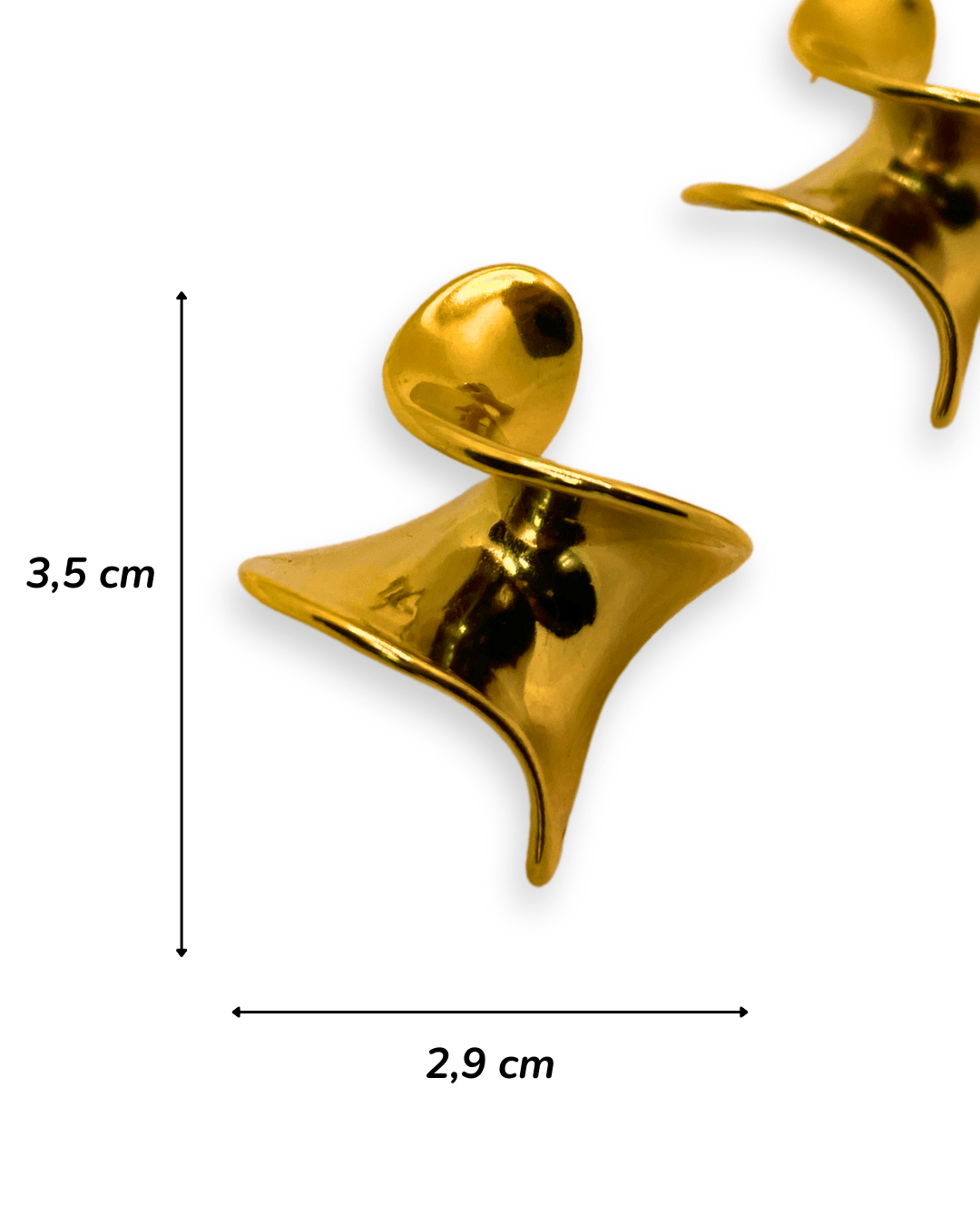 Boucles d'Oreilles - Acier Inoxydable - Voluptueuse - Minima Bijoux -