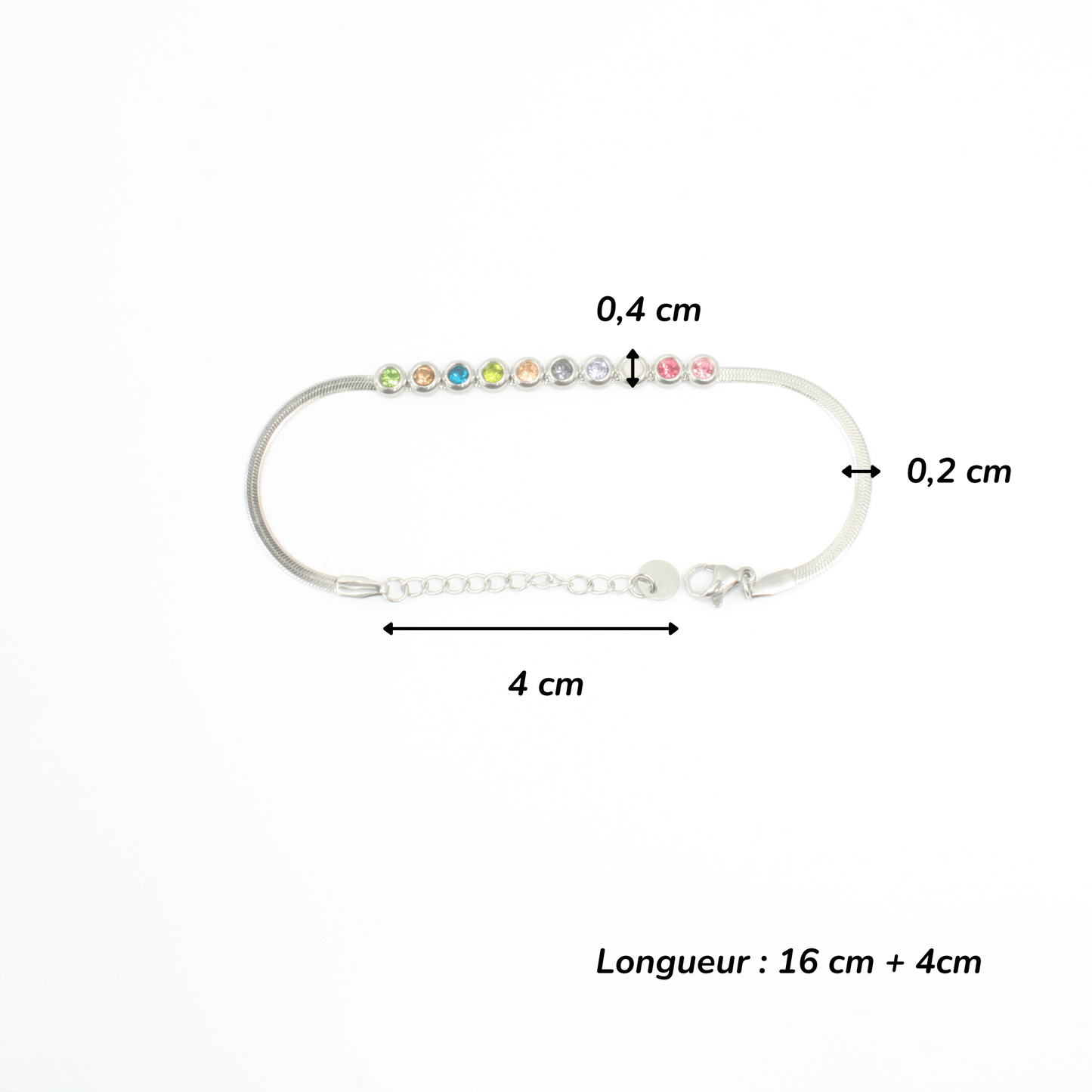 Bracelet - Acier Inoxydable - Harmonie de Couleurs - Minima Bijoux -