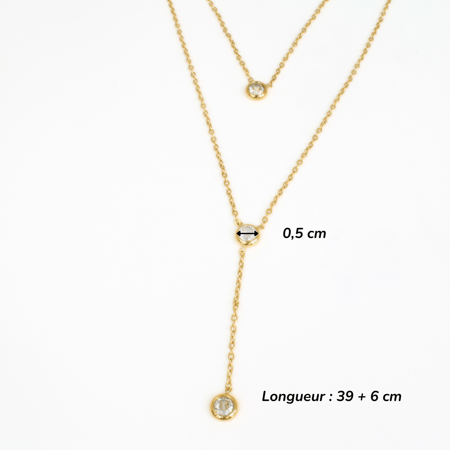 Collier - Acier Inoxydable - Trois Rangs - Minima Bijoux -