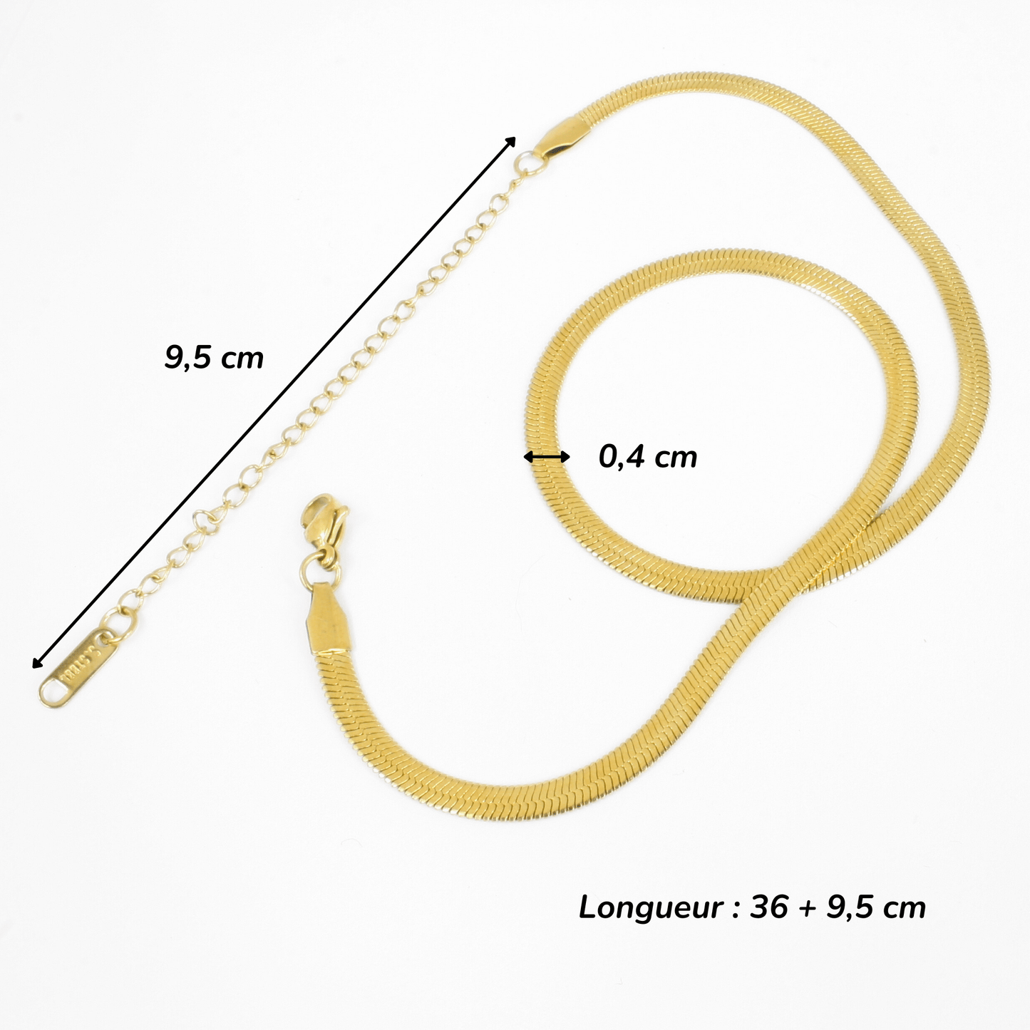 Collier Ras - de - Cou - Acier Inoxydable - Urbain - Minima Bijoux -