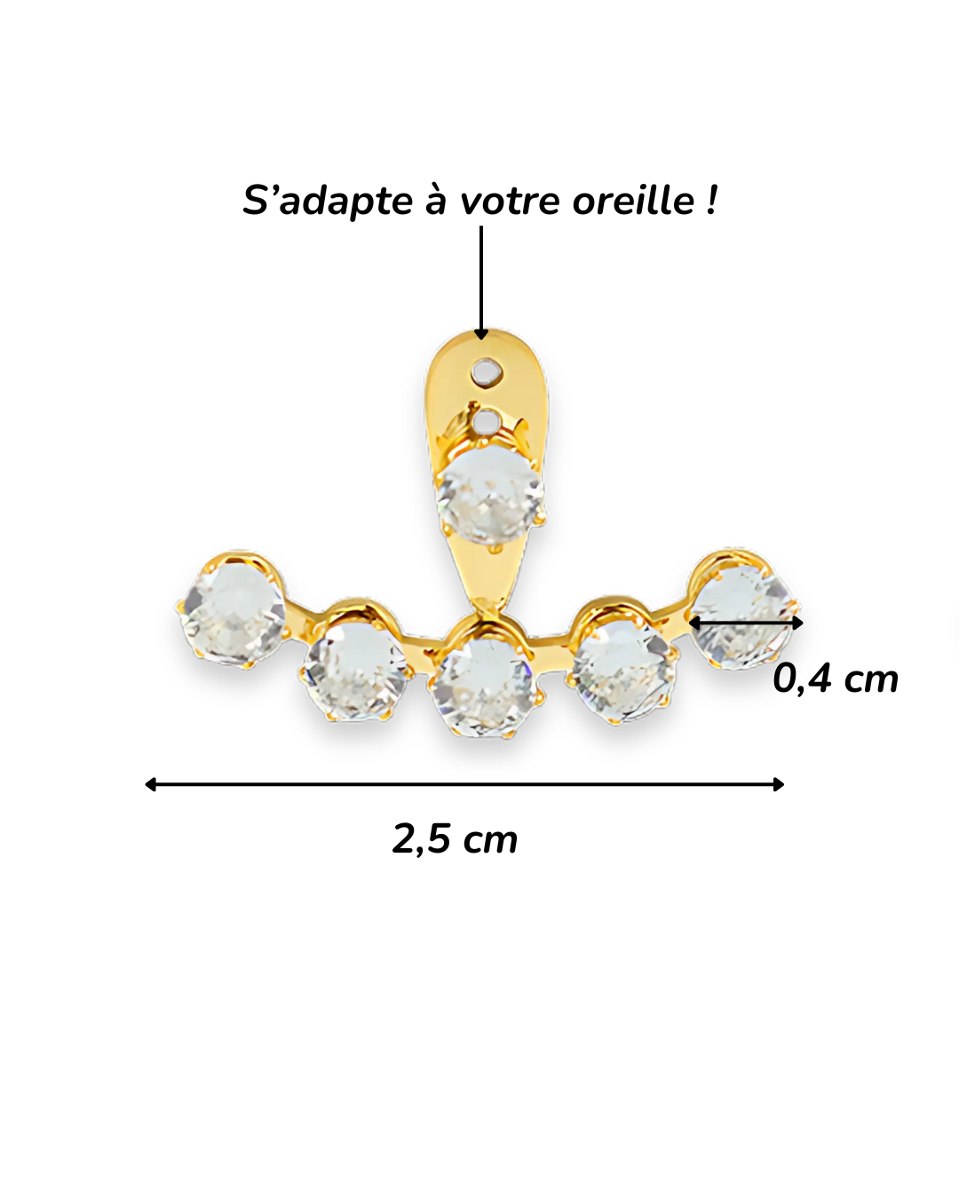 Boucles d'Oreilles - Acier Inoxydable - Enveloppante