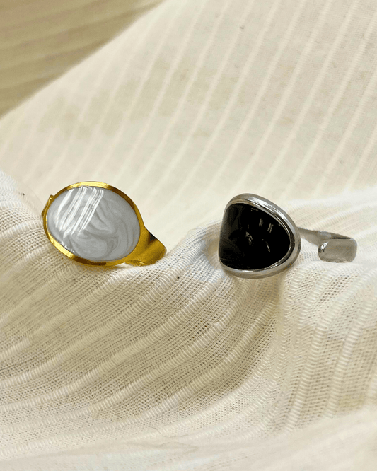 Bague - Acier Inoxydable - Goute - Minima Bijoux - 