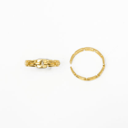 Bague - Acier Inoxydable - Maillon - Minima Bijoux - 