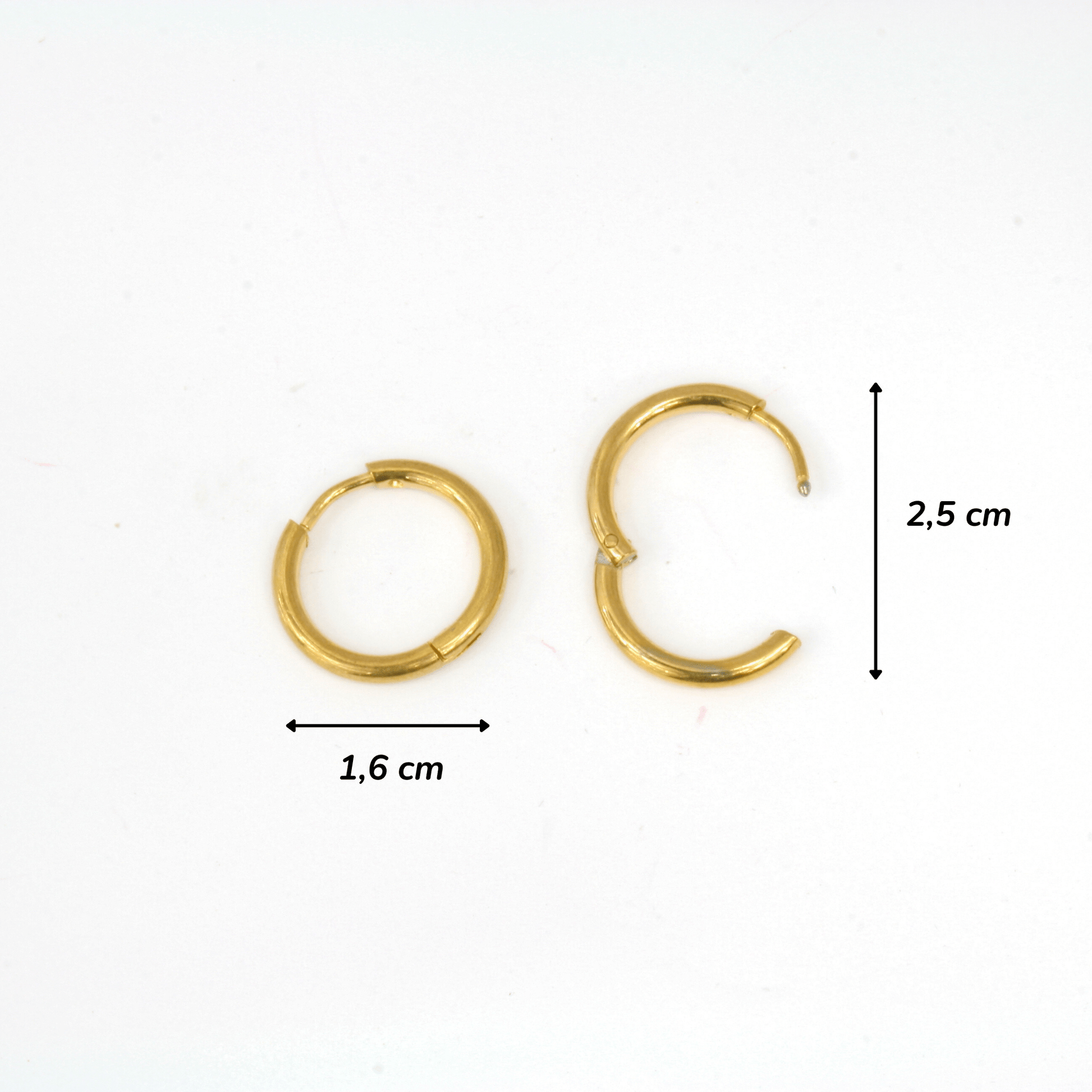 Boucles d'Oreilles - Acier Inoxydable - Anneaux - Minima Bijoux - 