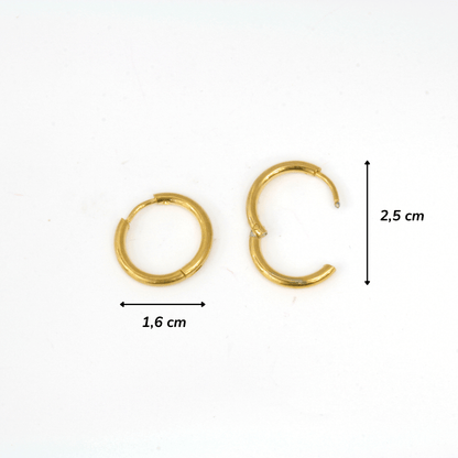 Boucles d'Oreilles - Acier Inoxydable - Anneaux - Minima Bijoux - 