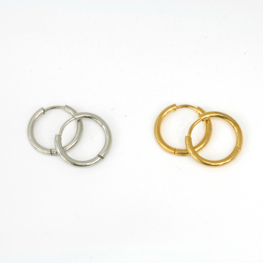 Boucles d'Oreilles - Acier Inoxydable - Anneaux - Minima Bijoux - 