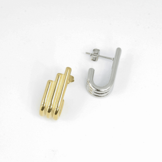 Boucles d'Oreilles - Acier Inoxydable - Arpe - Minima Bijoux - 