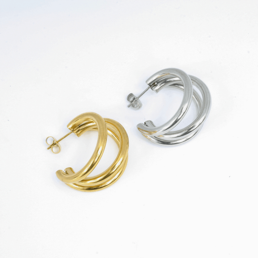 Boucles d'Oreilles - Acier Inoxydable - Créole XXL - Minima Bijoux - 
