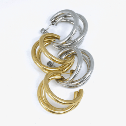 Boucles d'Oreilles - Acier Inoxydable - Créole XXL - Minima Bijoux - 