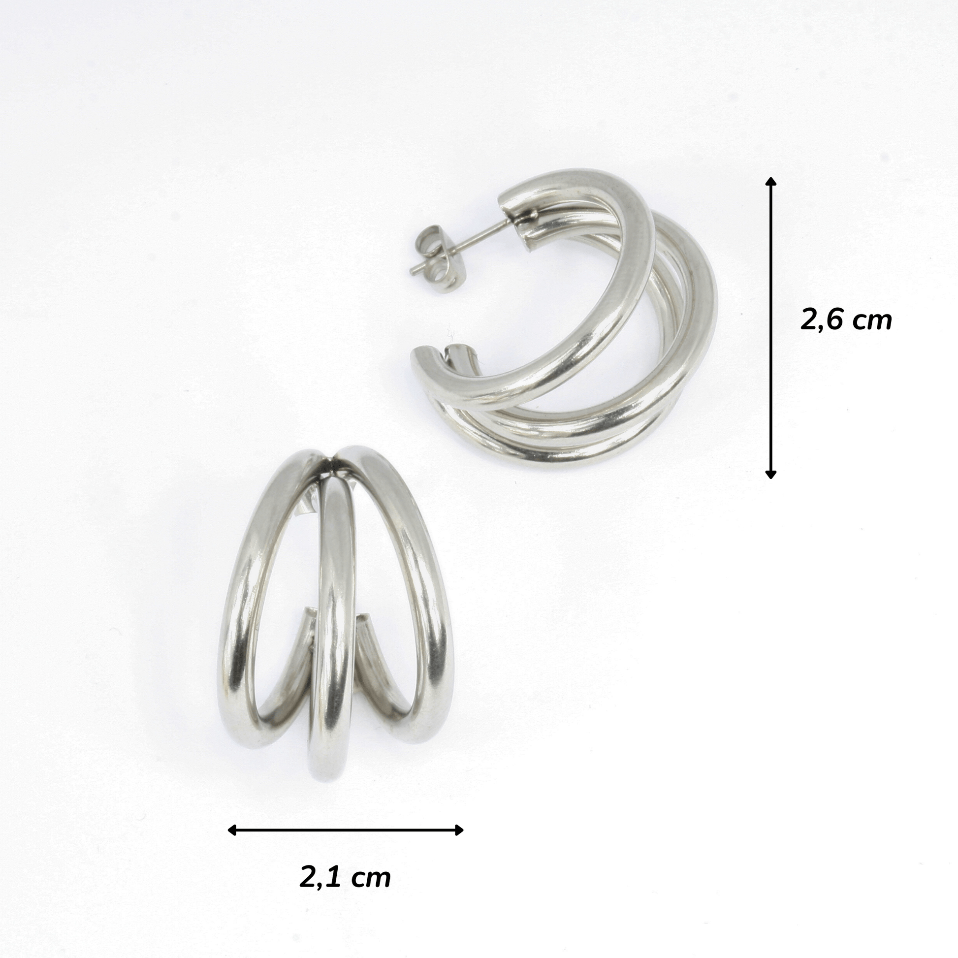 Boucles d'Oreilles - Acier Inoxydable - Créole XXL - Minima Bijoux - 