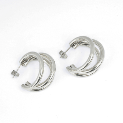Boucles d'Oreilles - Acier Inoxydable - Créole XXL - Minima Bijoux - 