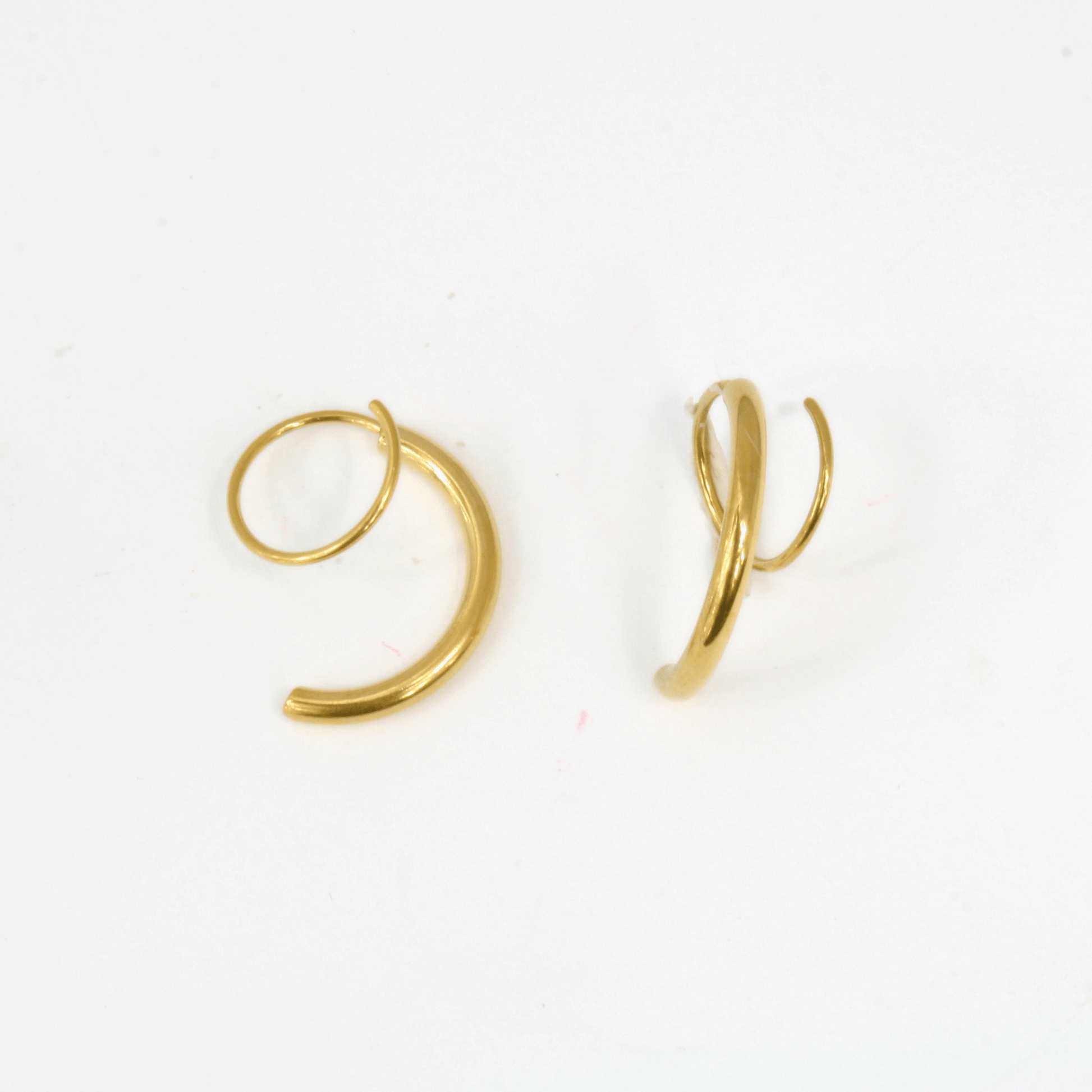 Boucles d'Oreilles - Acier Inoxydable - Duo - Minima Bijoux - 
