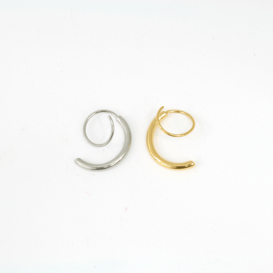 Boucles d'Oreilles - Acier Inoxydable - Duo - Minima Bijoux - 