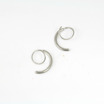Boucles d'Oreilles - Acier Inoxydable - Duo - Minima Bijoux - 
