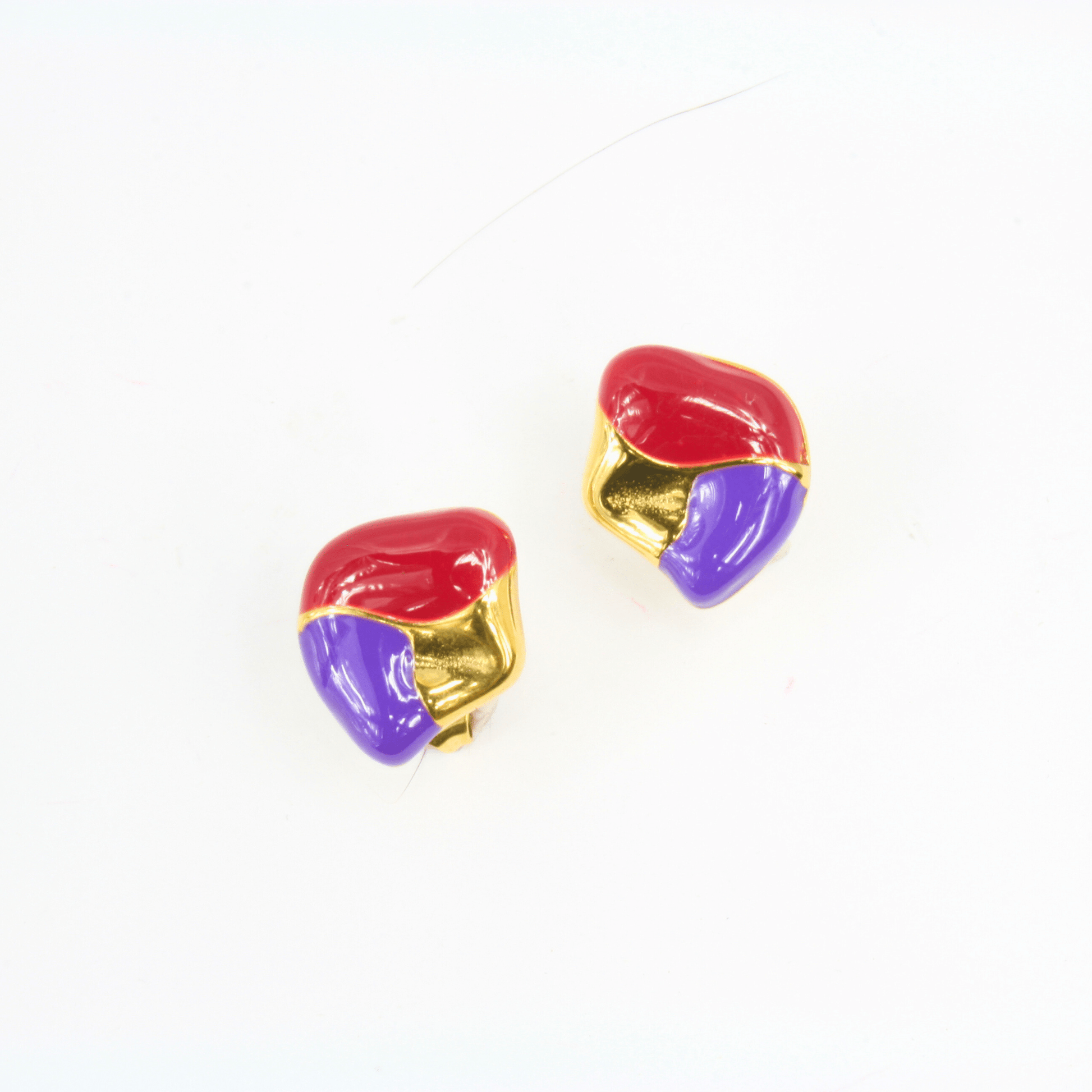 Boucles d'Oreilles - Acier Inoxydable - Maryse Émail - Minima Bijoux - 