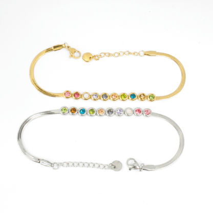 Bracelet - Acier Inoxydable - Harmonie de Couleurs - Minima Bijoux - 