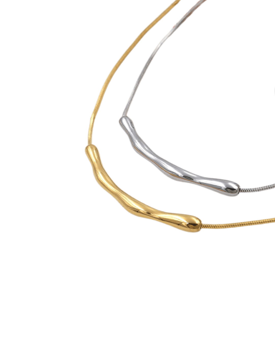 Collier - Acier au Titane - Organique - Minima Bijoux - Collier