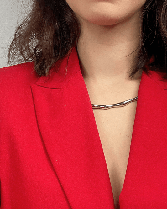 Collier - Acier au Titane - Organique - Minima Bijoux - Collier