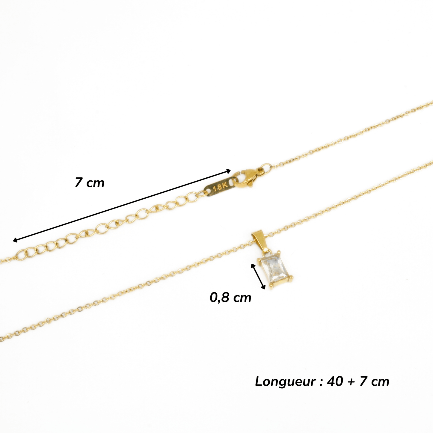Collier - Acier Inoxydable - Pendentif - Minima Bijoux - 