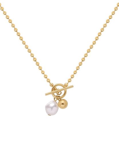 Collier - Acier Inoxydable - Perles - Minima Bijoux - 