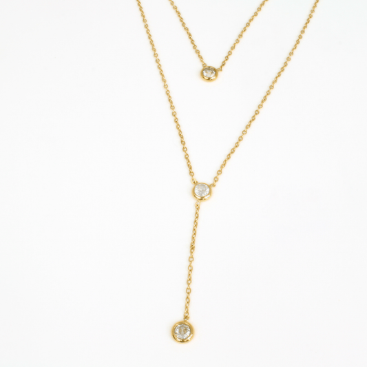 Collier - Acier Inoxydable - Trois Rangs - Minima Bijoux - 